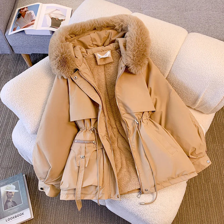 Cozzali - Fleece-Voering Gewatteerde Jas