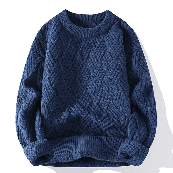 Kellen Geruite Crew Neck Trui