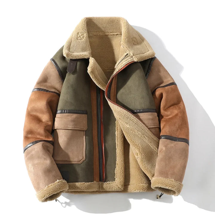Emilio Valente Suède Fleece Jas