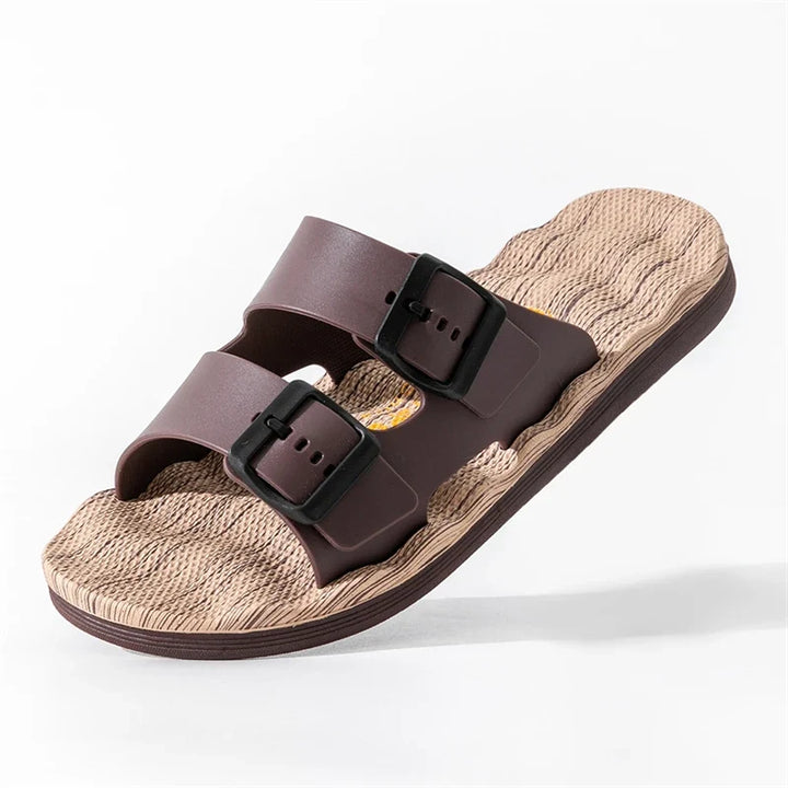 Van Belmont Orthopedische Leren Slippers