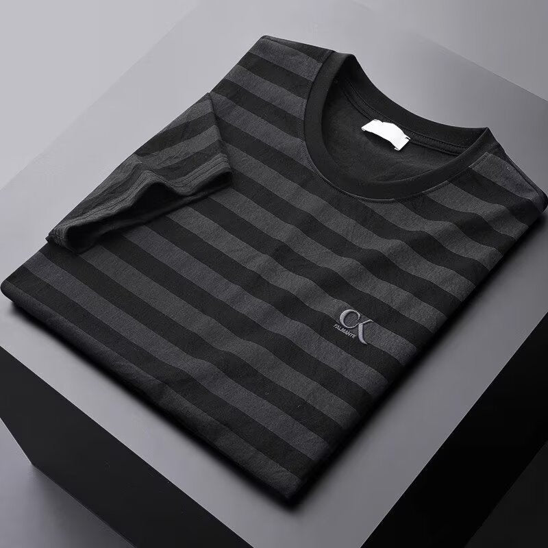 Cole Kendrick Gestreepte Katoenzijde Shirt