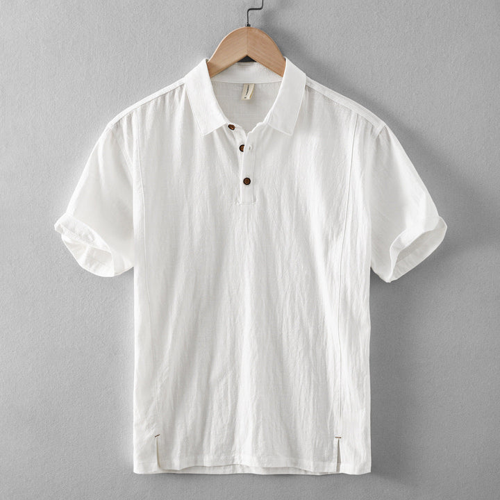 Riku Katoenen Linnen Polo