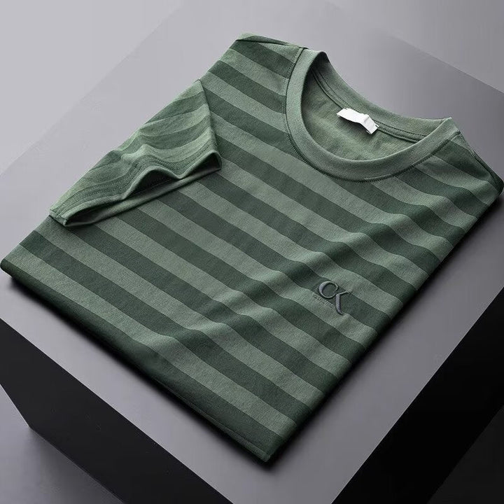 Cole Kendrick Gestreepte Katoenzijde Shirt