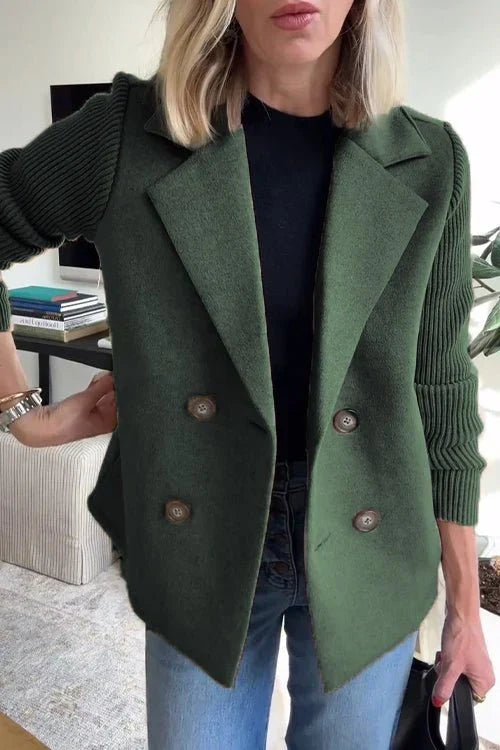 Amora | Elegante gebreide blazer met mouwen