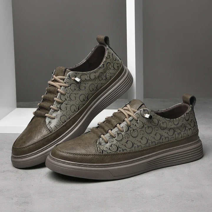Giuliano Italiaanse Leren Sneakers