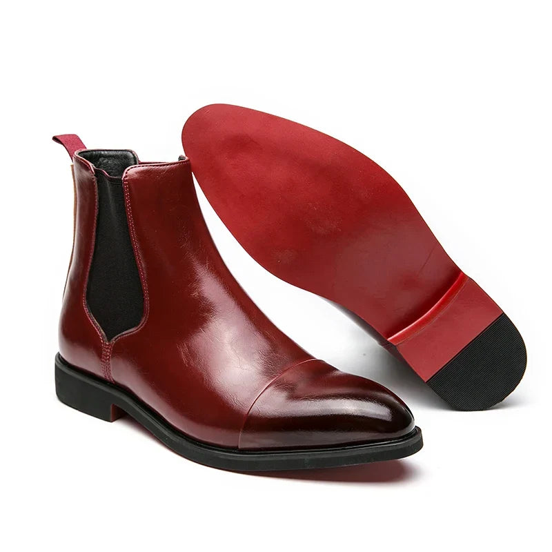 Belucio Leren Chelsea Boots