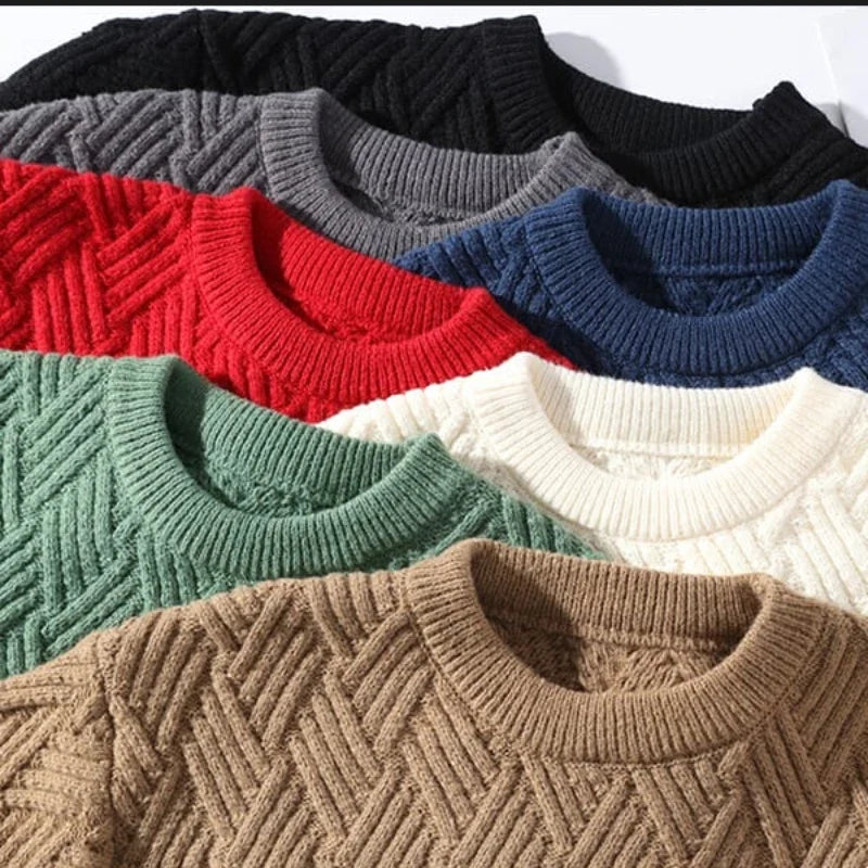 Kellen Geruite Crew Neck Trui