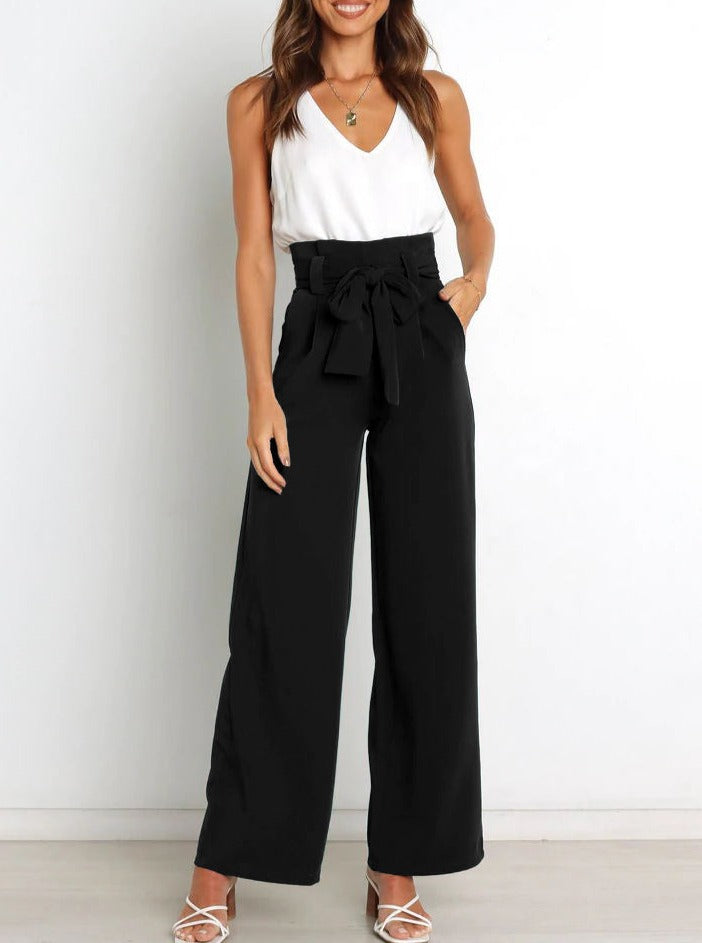 Gudrun | Elegante Stoffenbroek met Strik