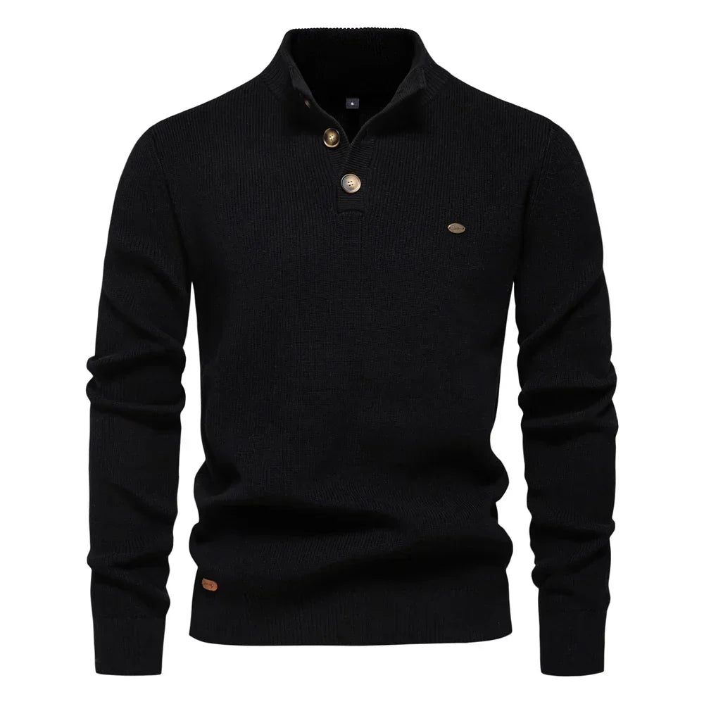 Heren Trui met Knopdetails