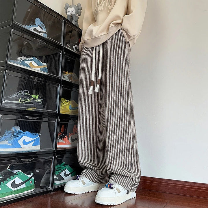 Sutton Herringbone Brede-Pantalon