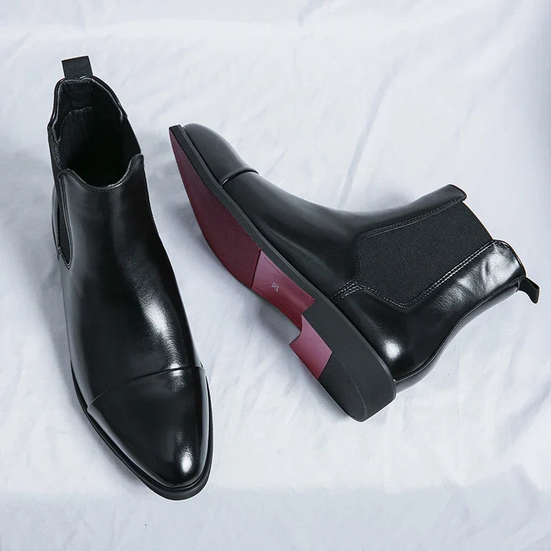 Belucio Leren Chelsea Boots