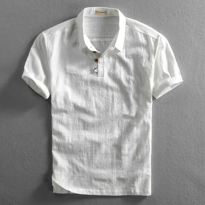 Haru Katoenen Linnen Polo