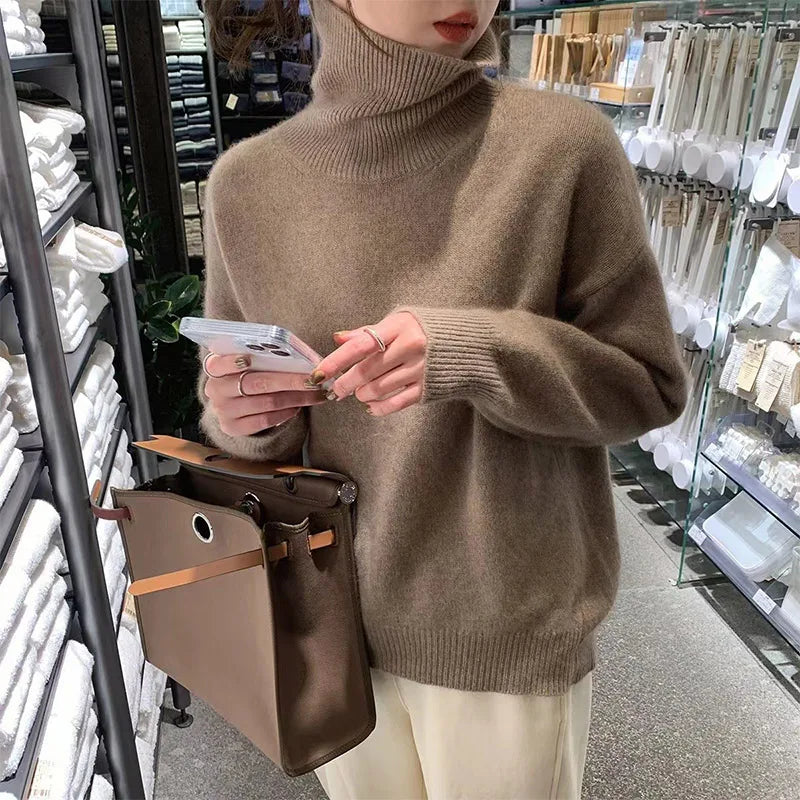 Dames Turtleneck Trui Zachte Brei