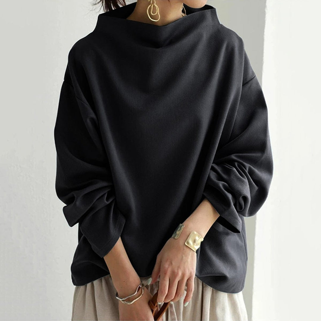 ISABELLA – ELEGANTE HOOGGESLOTEN RELAXED TRUI