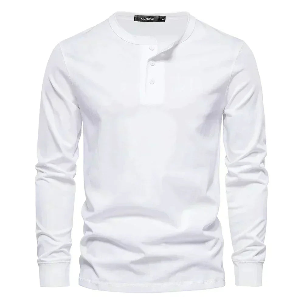 Brandon | Heren Lange Mouwen Shirt met Knopen