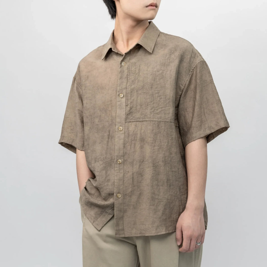 Bayside Zachte Linnen Camp Collar Shirt