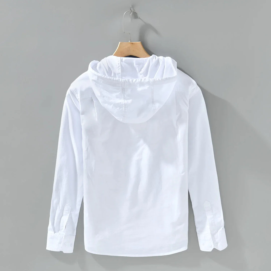 Leandro Katoenen Lange Mouwen Shirt