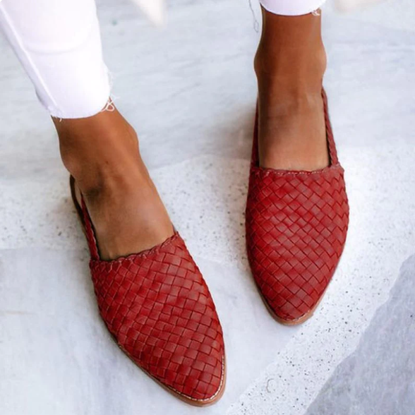 Athena | Dames Lente Geweven Slingback Ballerina’s