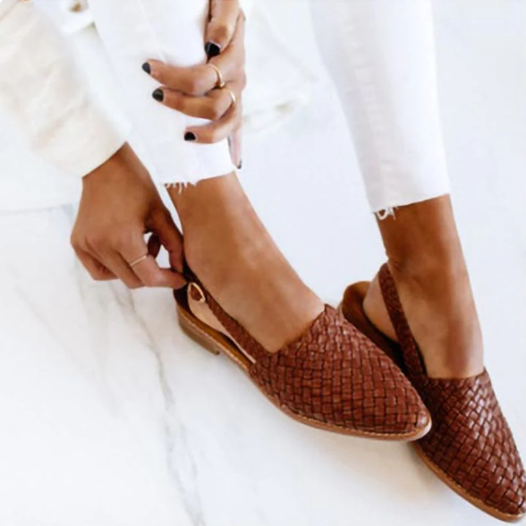Athena | Dames Lente Geweven Slingback Ballerina’s