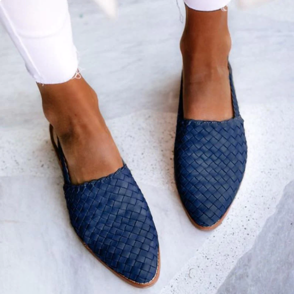 Athena | Dames Lente Geweven Slingback Ballerina’s