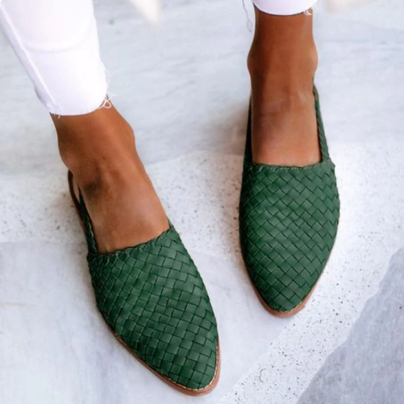 Athena | Dames Lente Geweven Slingback Ballerina’s