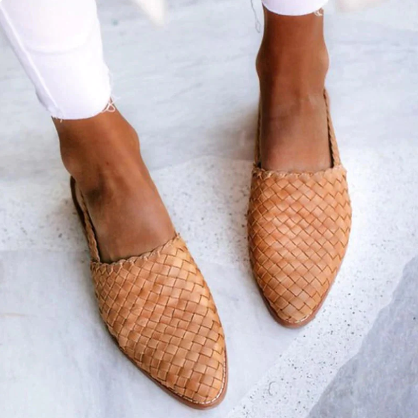 Athena | Dames Lente Geweven Slingback Ballerina’s