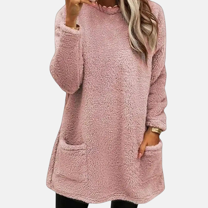 ISABEL – GEZELLIGE FLEECE LANGE SWEATSHIRT