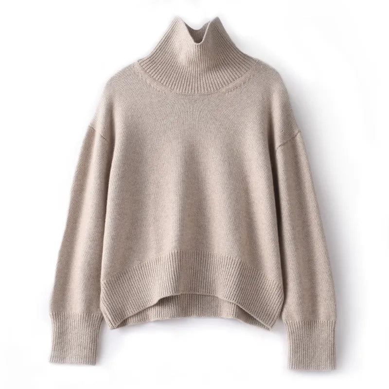 Elena - Pure Kasjmier Turtleneck Trui