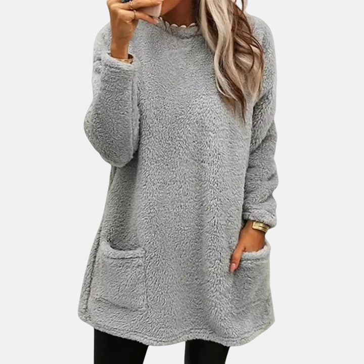 ISABEL – GEZELLIGE FLEECE LANGE SWEATSHIRT