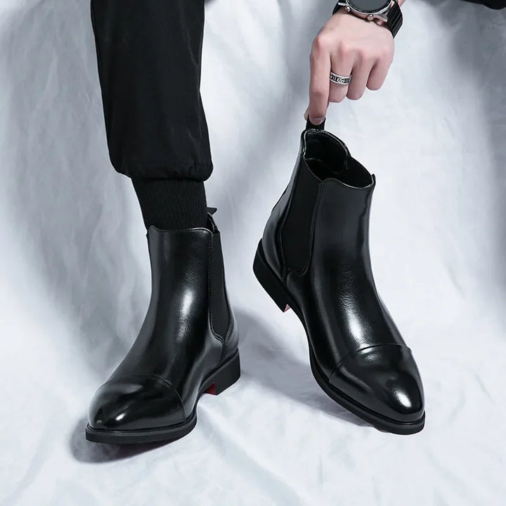 Belucio Leren Chelsea Boots