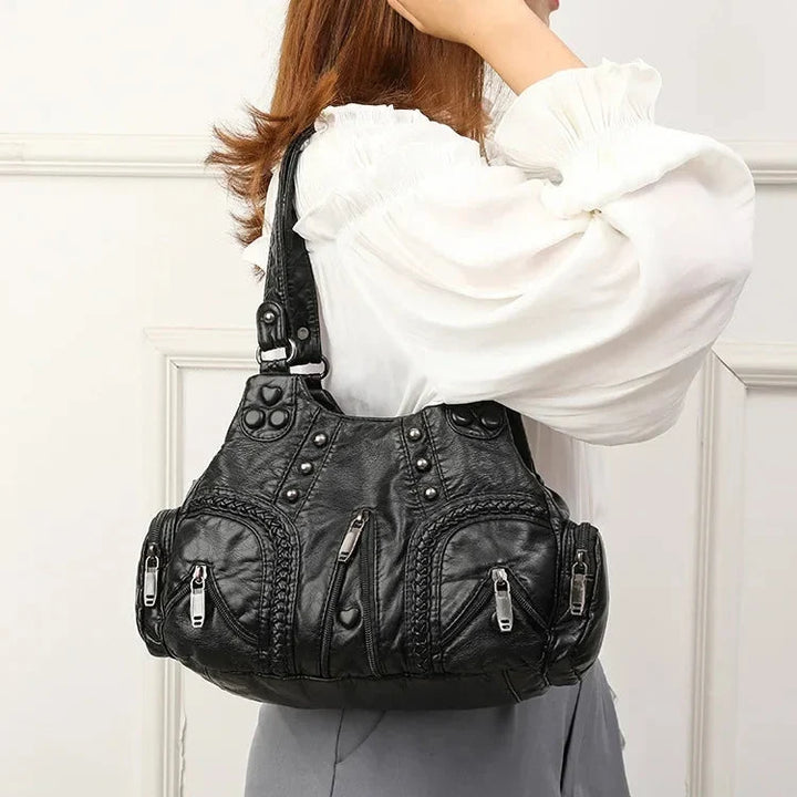 Hana Leren Boho Tas