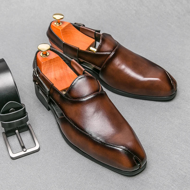Fairford Leren Cutout Loafers
