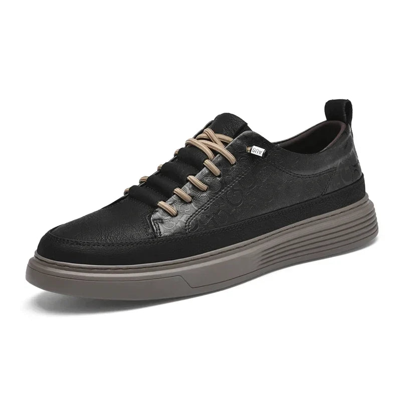 Giuliano Italiaanse Leren Sneakers