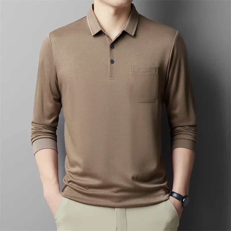 Adriano Lange Mouwen Polo Shirt