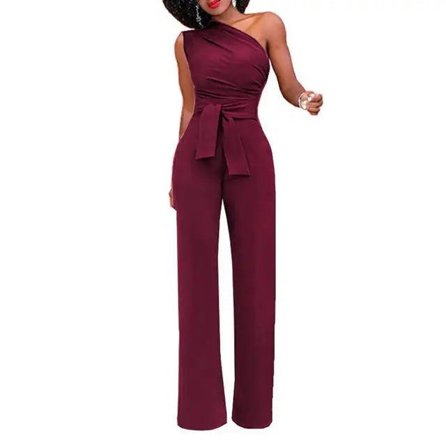 Jumpsuit met Één Schouder voor Dames