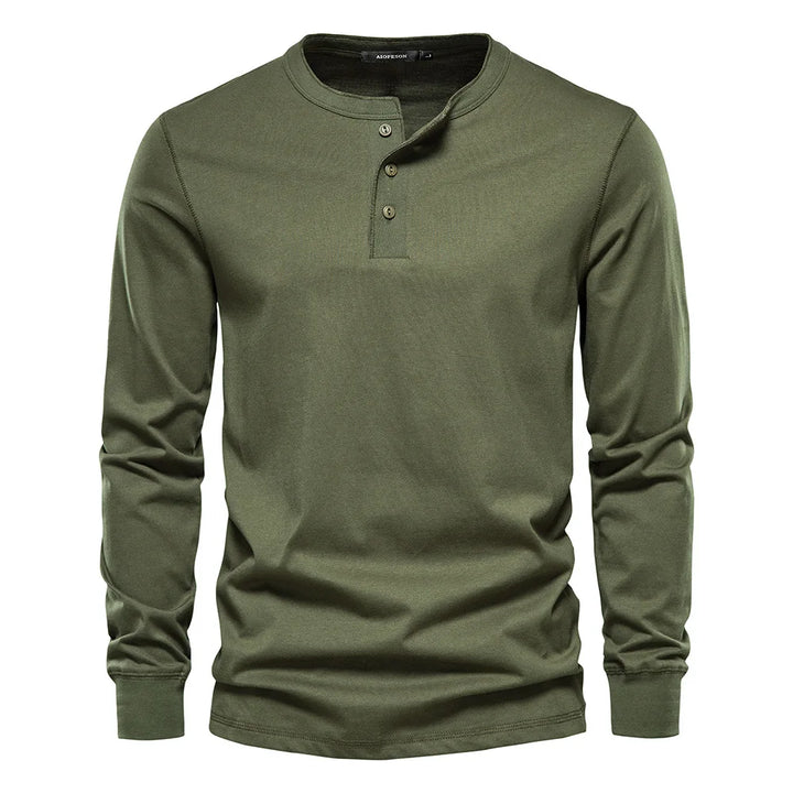 Brandon | Heren Lange Mouwen Shirt met Knopen