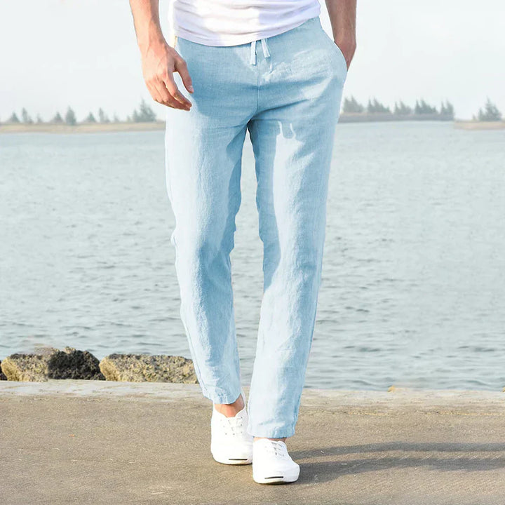 Luxe Losse Linnen Broek Voor Mannen