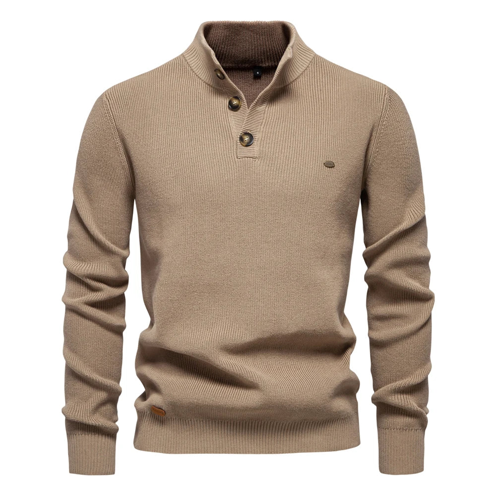 Heren Trui met Knopdetails