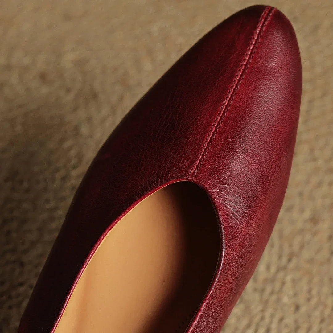 Amelie Echt Leren Slingback