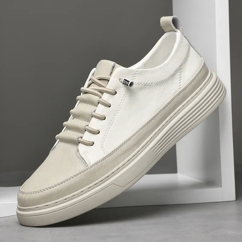 Giuliano Italiaanse Leren Sneakers