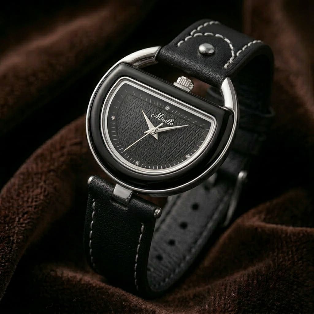 Dorée Leren Horloge