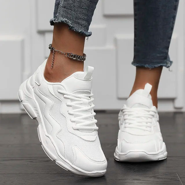 Koya | Trendy Casual Sneakers met Kleurblok