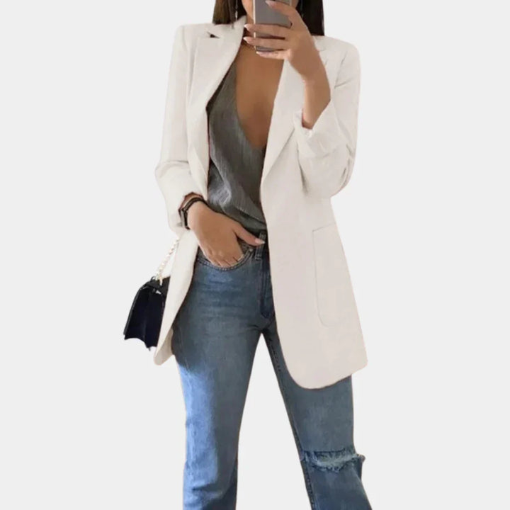 Nova – Lange Slim Fit Blazer Dames