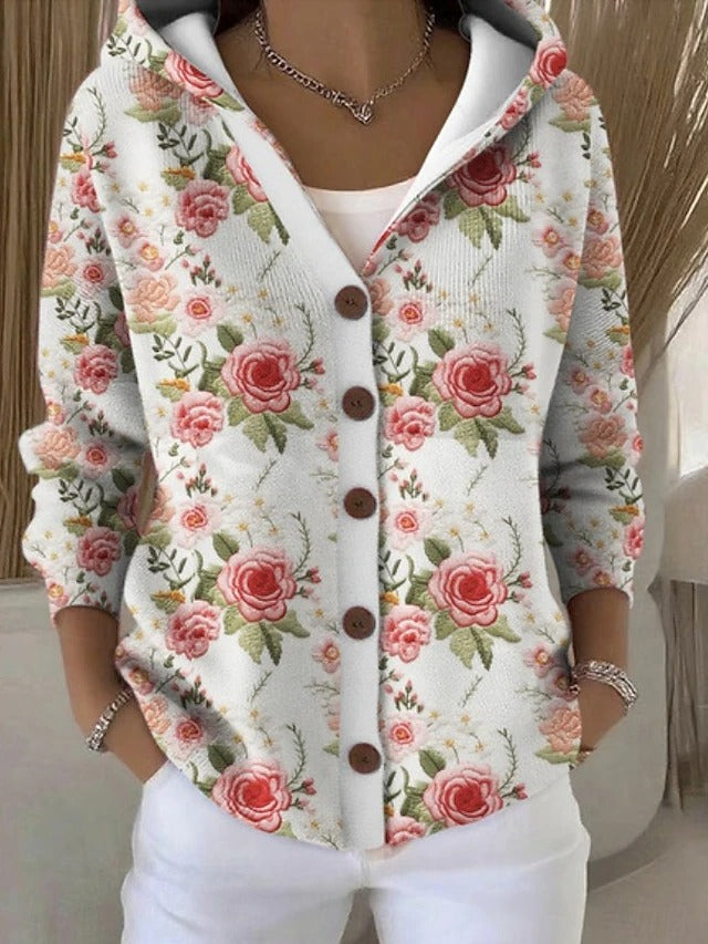 Jenna | Elegante Knop Hoodie Trui
