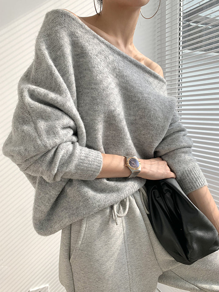 Jivani |  Asymmetrische Dames Trui - Comfy, Casual