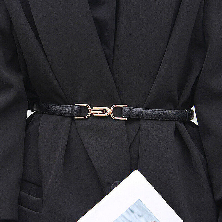 Lorrie | Verstelbare Dames Riem - PU-leer met Goudkleurige Gesp