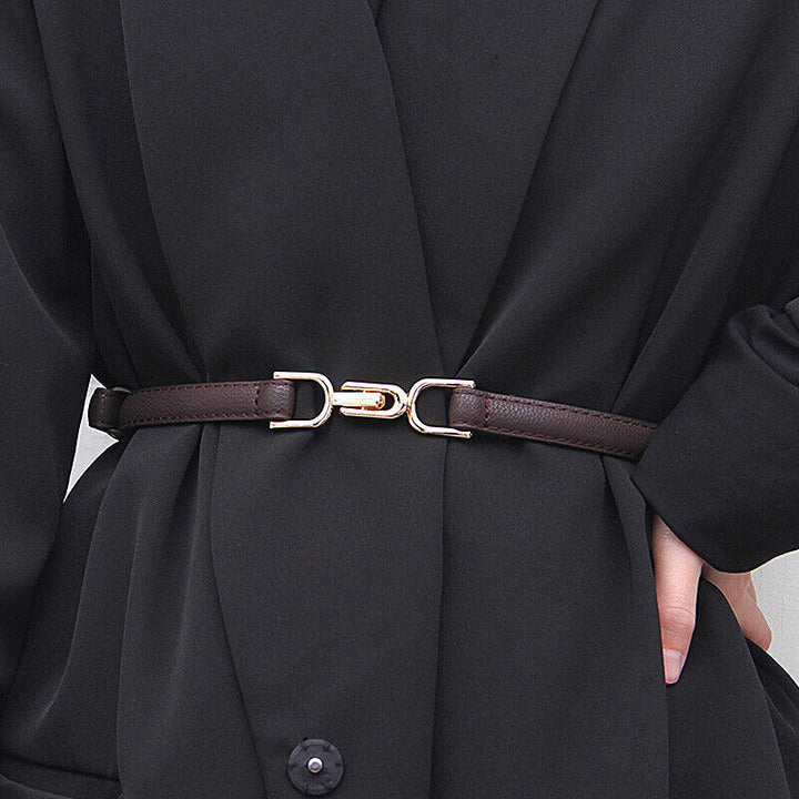 Lorrie | Verstelbare Dames Riem - PU-leer met Goudkleurige Gesp