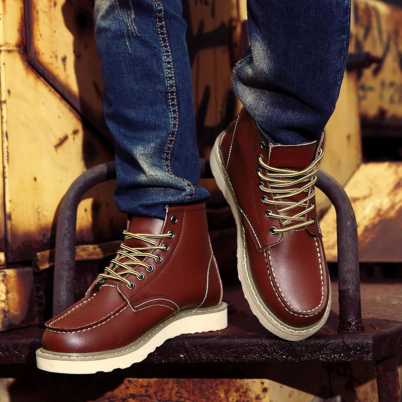 Derk™ Casual Leren Herenboots