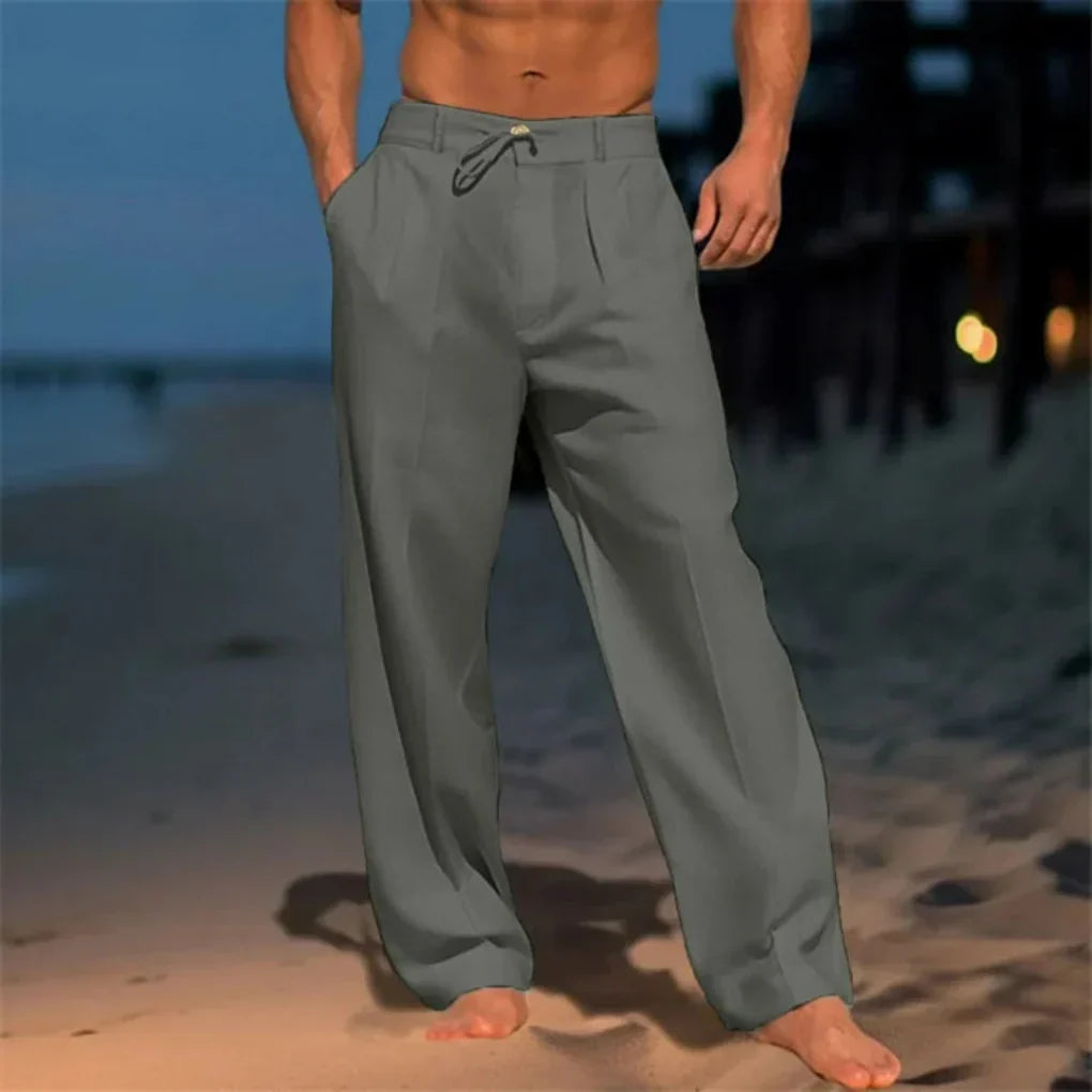Elegante zomerse linnen broek voor heren