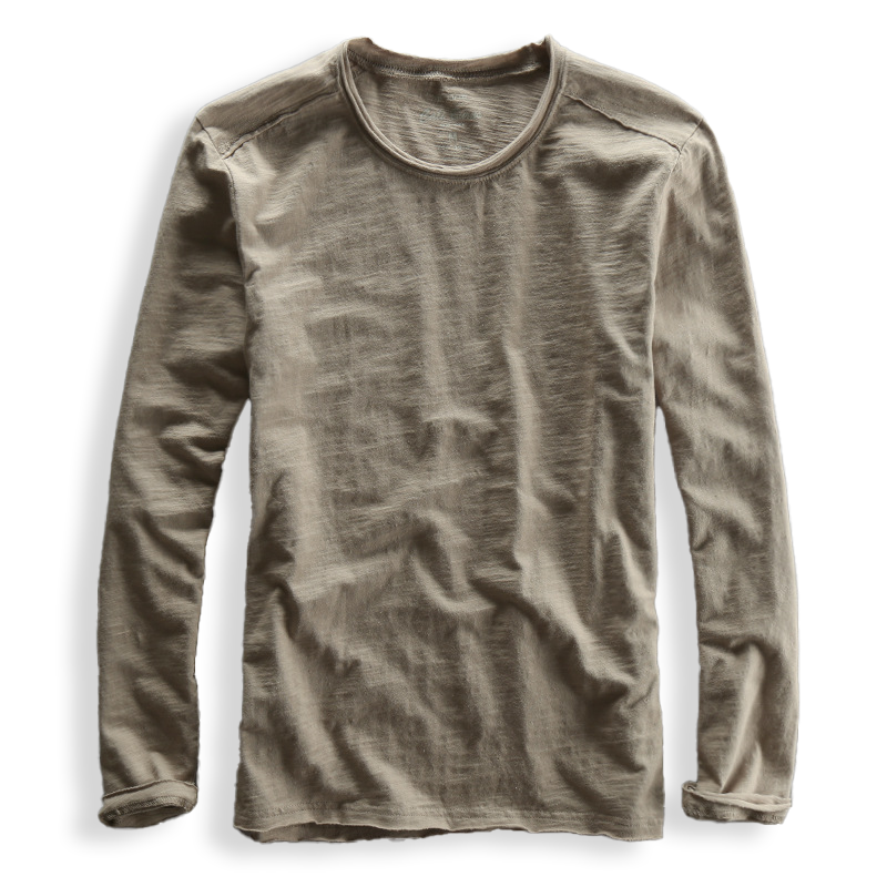 Toshiro Katoenen Langemouwen Shirt